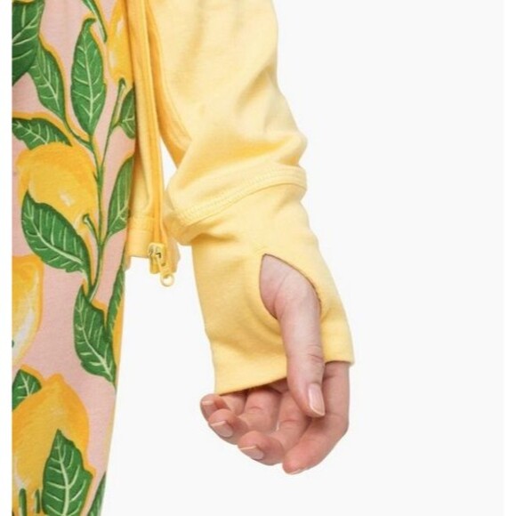 NWOT Munki Munki Ladies 3 Piece Lounge Set - Yellow Lemons - XL - Picture 3 of 3